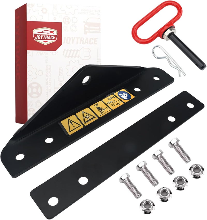 joytrace 79108500 Heavy Duty Trailer Hitch Kit with Magnetic Hitch Pins & R-Clip - 500lbs Capacity Powder Coated Steel Compatible with Gravely ZT HD/Pro-Turn Z/ZX & Ariens Zenith Zero Turn Mowers - Image 1